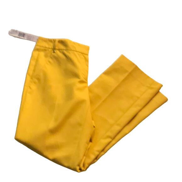 T Tahari Sunflower Straight Crop Trouser Size 2 Preppy Rainbow Dopamine Classic - Picture 1 of 8
